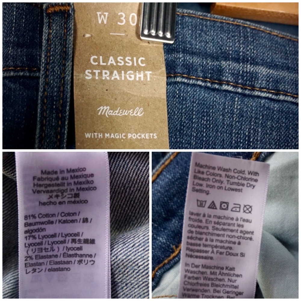 Madewell Classic Straight Distressed Jeans New 30 - Picture 11 of 12